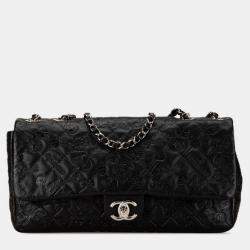Chanel Black Leather Icon Shoulder Bag