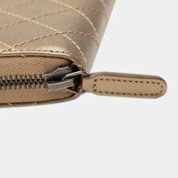 Chanel Matelasse 2.55 Bronze Leather Long Wallet  