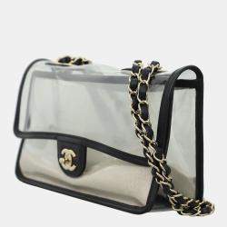 Pre Owned Chanel Timeless Medium PVC "Sand By The Sea" bag
