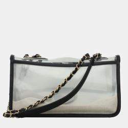 Pre Owned Chanel Timeless Medium PVC "Sand By The Sea" bag