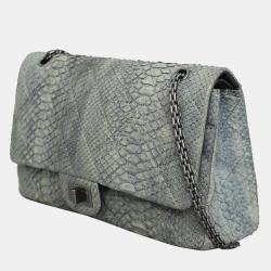 Chanel Large 227 Python Reissue Double Flap Bag