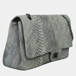 Chanel Large 227 Python Reissue Double Flap Bag