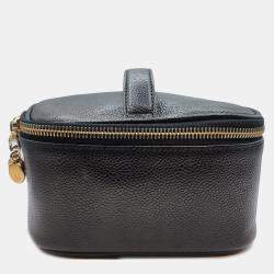 Chanel Vintage Black Caviar Vanity Bag in GHW