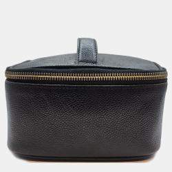 Chanel Vintage Black Caviar Vanity Bag in GHW