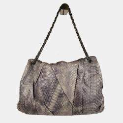 مملوكة مسبقًا Chanel Python Flap Bag