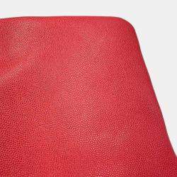 Chanel Red Caviar Leather Matelasse Coco Handle Bag