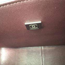 Pre Owned Chanel Black Caviar Leather Double Flap Shoulder Bag