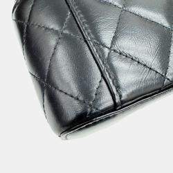 Pre Owned Chanel Black Calfskin Leather Vanity Chain Shoulder Bag