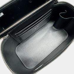Pre Owned Chanel Black Calfskin Leather Vanity Chain Shoulder Bag