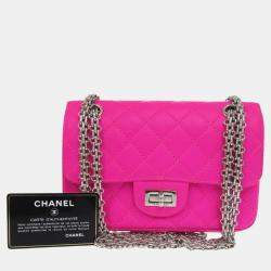 Chanel Pink Calfskin Leather 2.55 Shoulder Bag