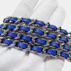 Chanel Blue Quilted Leather Full Flap Shoulder Bag
