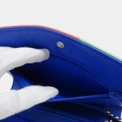 Chanel Blue Quilted Leather Full Flap Shoulder Bag
