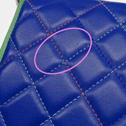 Chanel Blue Quilted Leather Full Flap Shoulder Bag