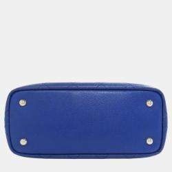Chanel Blue Caviar  Leather Wild Stitch Tote  Bag