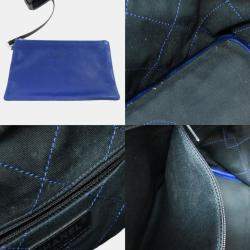 Chanel Blue Caviar  Leather Wild Stitch Tote  Bag
