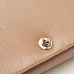 Chanel Beige Quilted Leather New Medium Boy Flap Bag
