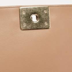 Chanel Beige Quilted Leather New Medium Boy Flap Bag