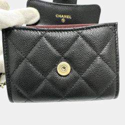 Chanel Black Caviar Leather Coin Purse on Chain