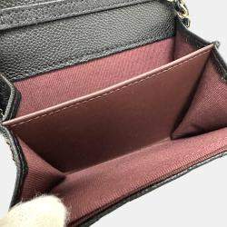 Chanel Black Caviar Leather Coin Purse on Chain