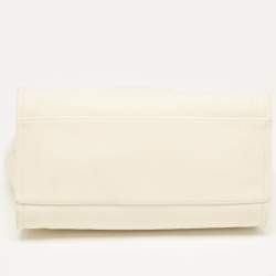 Chanel Tan/Cream Canvas Large Pearl Deauville Shopper Tote