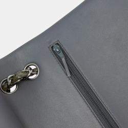 Pre Owned Chanel Blue Chevron Jersey Small Trendy CC Flap Bag