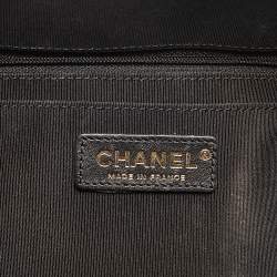 Chanel Black Quilted Leather CC Vanity Case Top Handle Bag