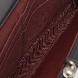 Pre Owned Chanel Black Quilted Leather CC Wallet On Chain