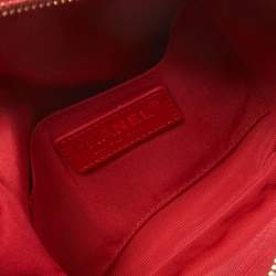Chanel Red Quilted Leather Waist Bag