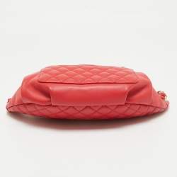 Chanel Red Quilted Leather Waist Bag