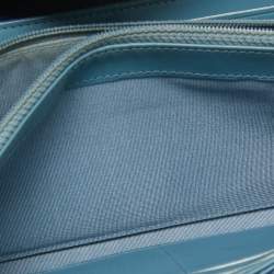 Chanel Blue Caviar Leather Half Moon Continental Wallet
