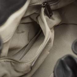 Pre Owned Chanel Grey Leather Stravinsky Bucket Bag