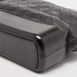 Chanel Black Quilted Aged Leather Large Gabrielle Hobo