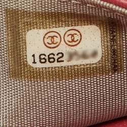 Chanel Coral Pink Quilted Leather Boy Flap Wallet On Chain