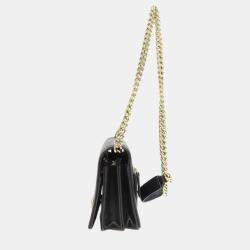 Chanel Black Caviar Leather Boy Chain Wallet