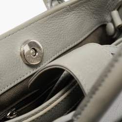 Pre Owned Chanel Grey Leather Mini Neo Executive Tote