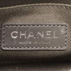 Pre Owned Chanel Grey Leather Mini Neo Executive Tote