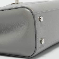 Pre Owned Chanel Grey Leather Mini Neo Executive Tote