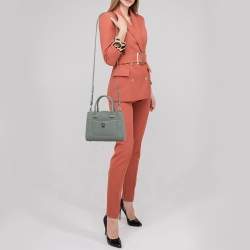 Pre Owned Chanel Grey Leather Mini Neo Executive Tote