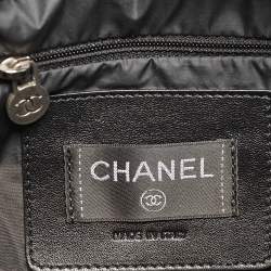 Pre Owned Chanel Black Nylon & Tweed Coco Neige Waist Bag