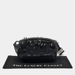 Pre Owned Chanel Black Nylon & Tweed Coco Neige Waist Bag