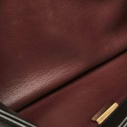 Pre Owned Chanel Black Quilted Leather Small Trendy CC Top Handle Bag