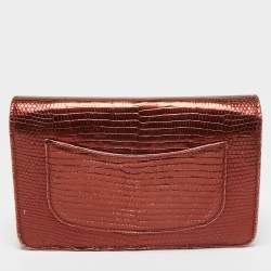 Chanel Bronze Lizard CC Wallet on Chain