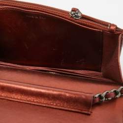 Chanel Bronze Lizard CC Wallet on Chain