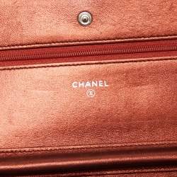 Chanel Bronze Lizard CC Wallet on Chain