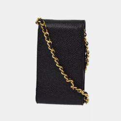 Pre Owned Chanel Black  Calfskin Chain CC Shoulder Bag