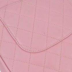 Pre Owned Chanel Pink /Black Calfskin Cambon Ligne Shoulder Bag