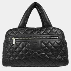 Pre Owned Chanel Black Nylon Coco Cocoon Shoulder Bag