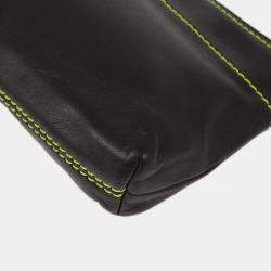 Pre Owned Chanel Black Lambskin Chain Shoulder Bag