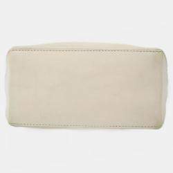 Pre Owned Chanel White Calfskin Essential Tote Bag
