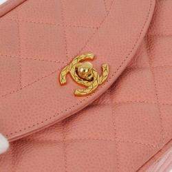 Pre Owned Chanel Pink Calfskin Camera CC Mini Shoulder  Bag